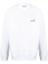 Carhartt American Script Logo-embroidered Sweatshirt In White