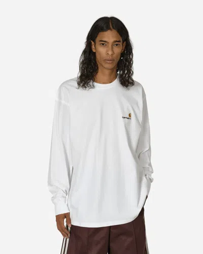 Carhartt American Script Longsleeve T-shirt In White
