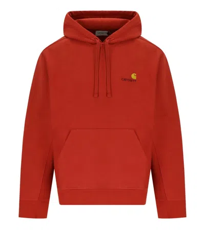 Carhartt American Script Oxide Red Hoodie