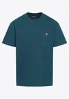 Carhartt Wip Short Sleeves American Script T-shirt In Green