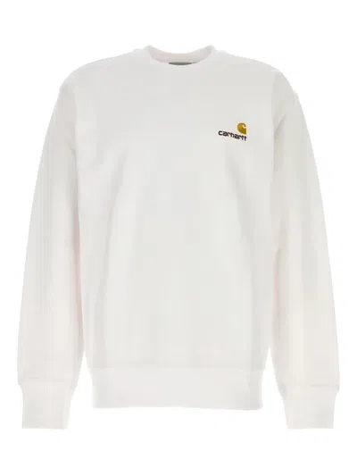Carhartt American Script Sweatshirt In White