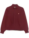 Carhartt American Script Sweatshirt In 红色