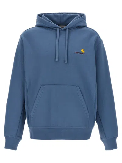 Carhartt Hoodie With American Script Design In Blue