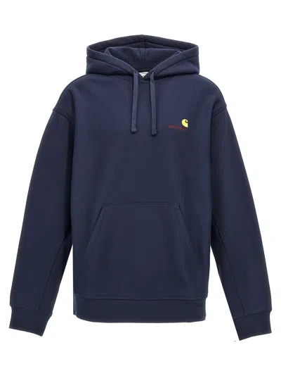 Carhartt American Script Sweatshirt In Blue