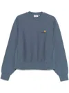 Carhartt American Script Sweatshirt In Blue