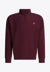 Carhartt American Script Sweatshirt In Burgundy