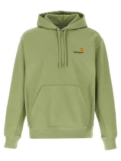 Carhartt Hoodie With American Script Design In Green