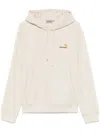 Carhartt Hooded American Script Sweatshirt Natrual In Neutrals