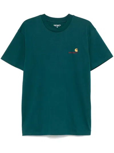 Carhartt American Script T-shirt In Blue