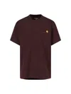 Carhartt 'american Script' T-shirt In Brown