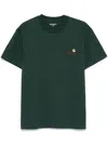 Carhartt T-shirt Col Rond En Coton In Green