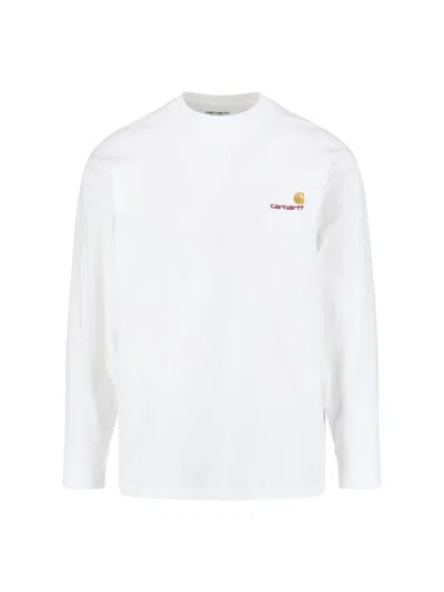 Carhartt American Script Crewneck Sweatshirt In White