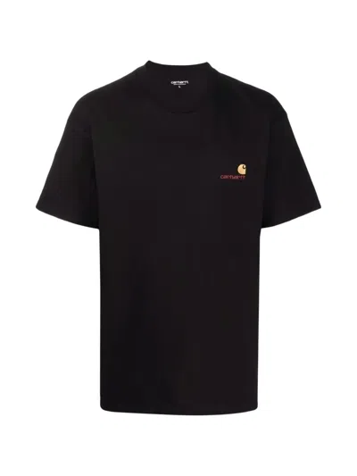 Carhartt Wip Chase Logo-embroidered T-shirt In Black