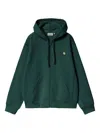 Carhartt American Zip Hoodie In Green