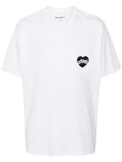 Carhartt Amour Pocket T-shirt In White
