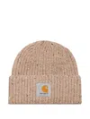 Carhartt Anglistic Beanie In Brown