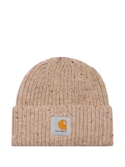 Carhartt Anglistic Beanie In Brown