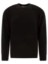 Carhartt Crew Neck Sweater With Logo Patch In Black