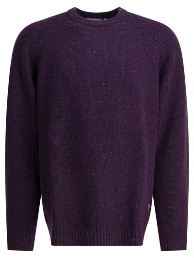 CARHARTT ANGLISTIC KNITWEAR PURPLE