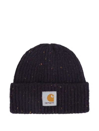 CARHARTT ANGLISTIC SPECKLED LOGO-PATCH BEANIE