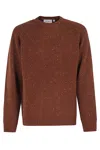 Carhartt Anglistic Sweater In Brown