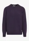 Carhartt Ribbed Cuff Knit Sweater With Hem Detail In Purple
