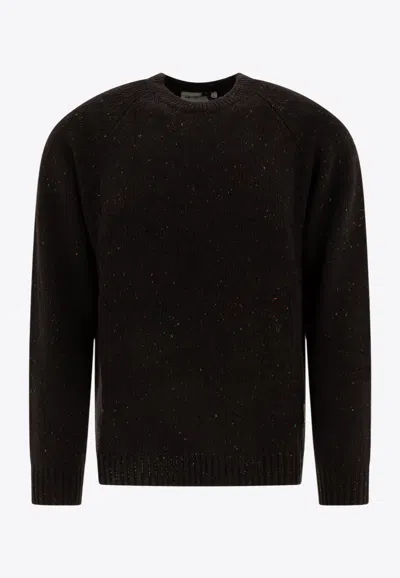 Carhartt Anglistic Wool Sweater In Black