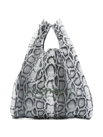 Carhartt Animal Print Tote Bag In White