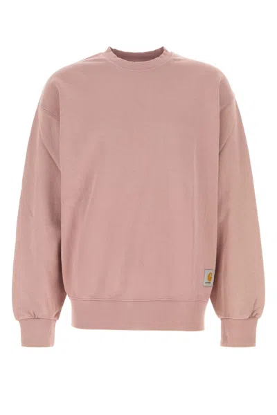 CARHARTT ANTIQUED PINK COTTON HUDSON SWEAT