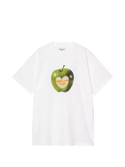 Carhartt Apple Graphic T-shirt In White
