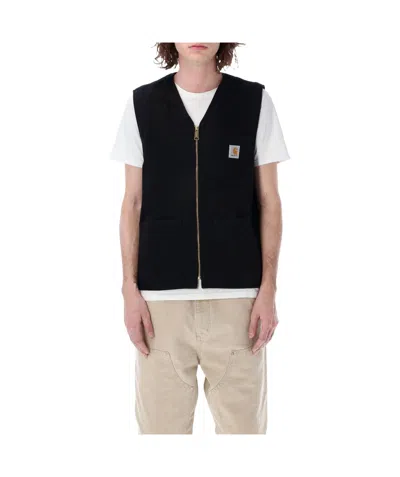 Carhartt Arbor Organic-cotton Gilet In Black