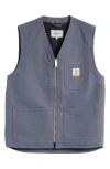 Carhartt Arbor Organic Cotton Zip Vest In Navy