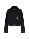 Carhartt Black Arca Denim Jacket In Black  