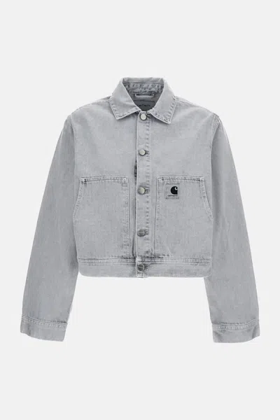 Carhartt Arca Denim Jacket In Gray