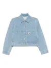 Carhartt 'arca' Denim Cropped Jacket In Blue