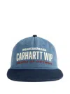 Carhartt Work In Progress Arcan Cotton Canvas Adjustable Baseball Cap In Blue
