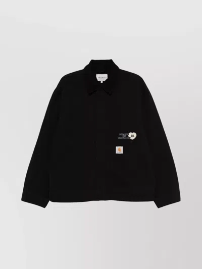 CARHARTT ARCAN GRAPHIC COTTON JACKET COLLAR
