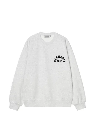 Carhartt Arch Script Sweater In Gray