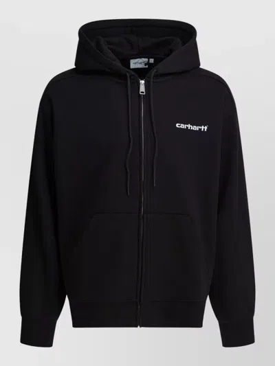 Carhartt Archive Lines Hooded Sweatshirt Graphic Logo In Black