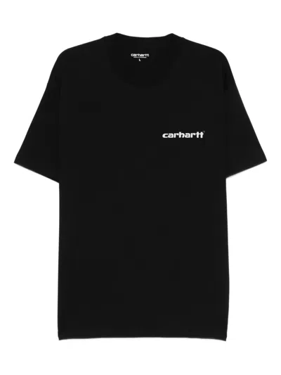 Carhartt Archive Script T-shirt In Black