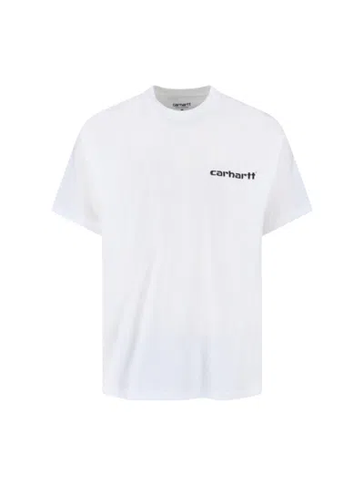 Carhartt 'archive Script' T-shirt In White