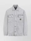Carhartt Wip Button-up Organic Cotton Jacket In Gray