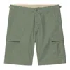 Carhartt Double Knee Bermuda And Short Green In Park