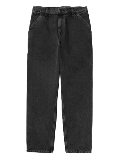 Carhartt Back-pocket Belt-loops Jeans In Black
