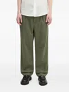 Carhartt Back-pockets Straight-leg Trousers In Green