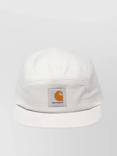 Carhartt "backley" Cap With Curved Brim And Eyelet Vents In White