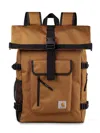 Carhartt Philis Roll-top Buckled Backpack In Brown