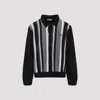 Carhartt Graphite Grey Cardigan With Pointed Collar In Black