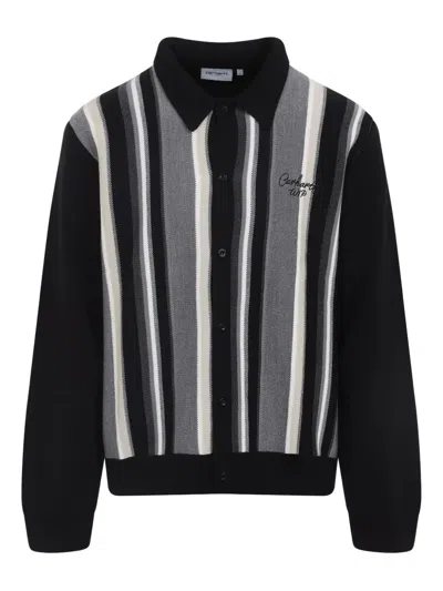 Carhartt Striped Cardigan Collared Design In Multi