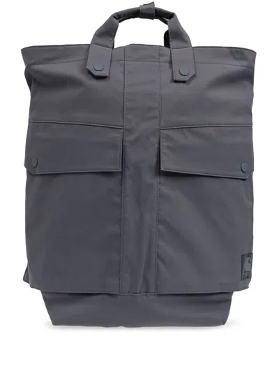 Carhartt Flap-pocketed Bagpack In Grey